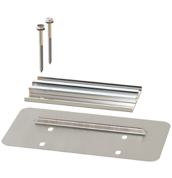 Pegasus Solar Tile Sled w/ Lags & Base Flashing for Flat,