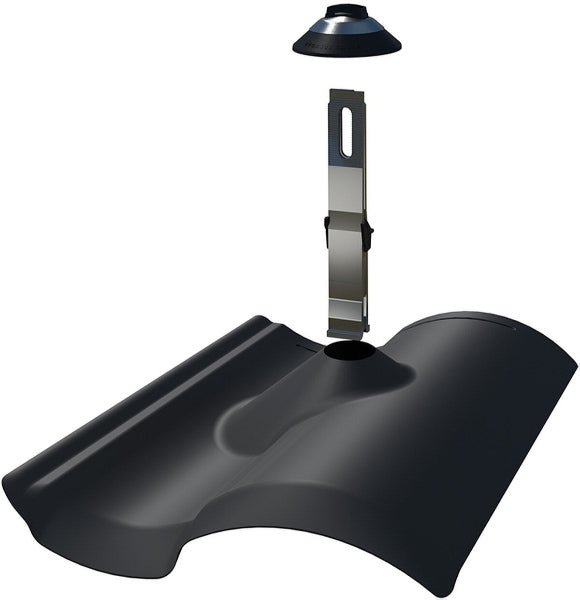 Pegasus Solar S-Tile Flashing w/Scissor & Metalized EPDM
