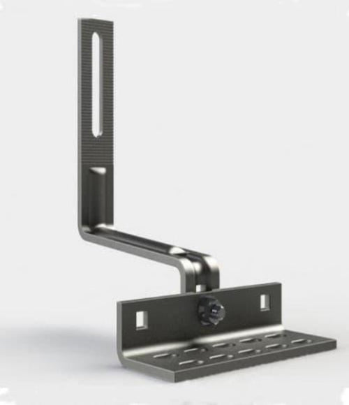 UniRac SolarHook Universal: Stainless Steel Hook.