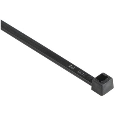 High-Temp Cable Tie, 12" Long, UL Rated, 50lb Tensile Strength, PA66HIRHSUV, Black