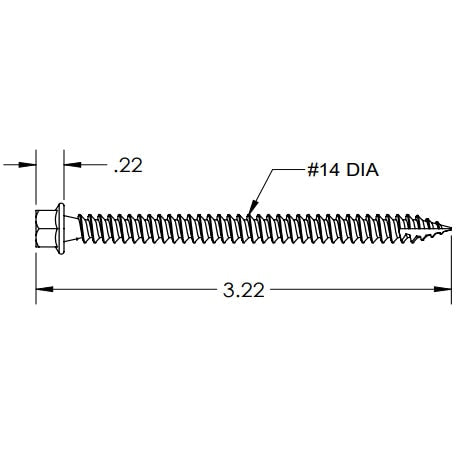 RD Structural Screw, 3.0L (Priced as each)