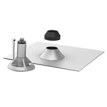 QBase Composition Mount, 3.25" Post - 3.75" Net, 12" x 12", Mill (Priced as each)