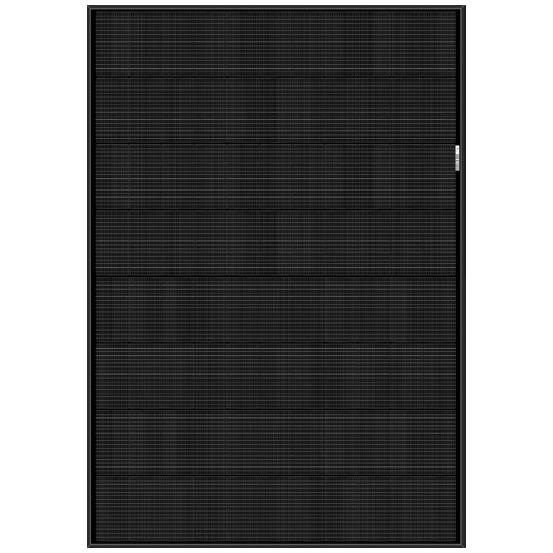 REC 450w 9 A module with black frame and black back sheet. 88 half-cut bifacial REC cells