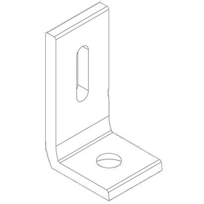 SnapNrack UR ALL PURP L FOOT 90D SILV