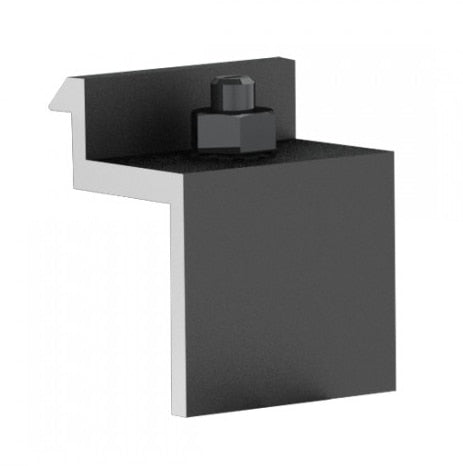 SM END CLAMP B DARK ALUM, Size B for 30mm to 32mm Module Thickness (Priced as 1 ea)