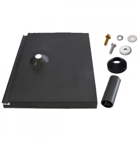 IronRidge QM Flat Tile Replacement w/3.25" Post Black