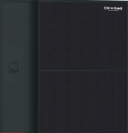 CW Energy High-Efficiency Half-Cut Black-on-Black Solar Panel