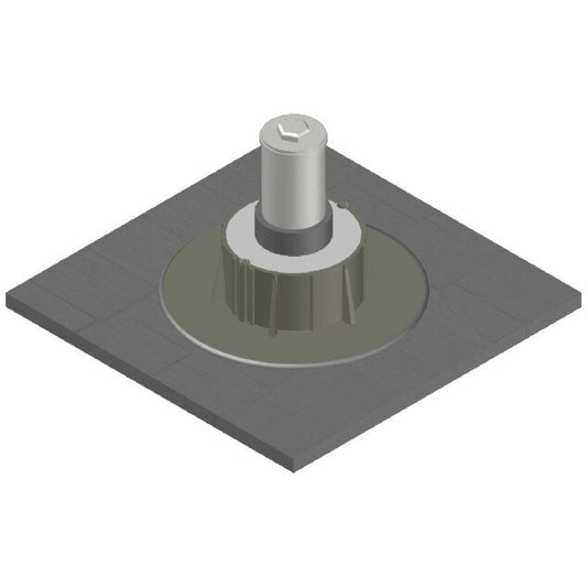 Chem Link 5” Diameter E-Curb Round, Gray, 1-pc (12) per box