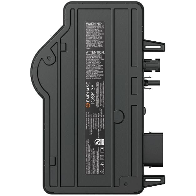 Enphase IQ8P microinverter, compatible with 72-cell PV modules,