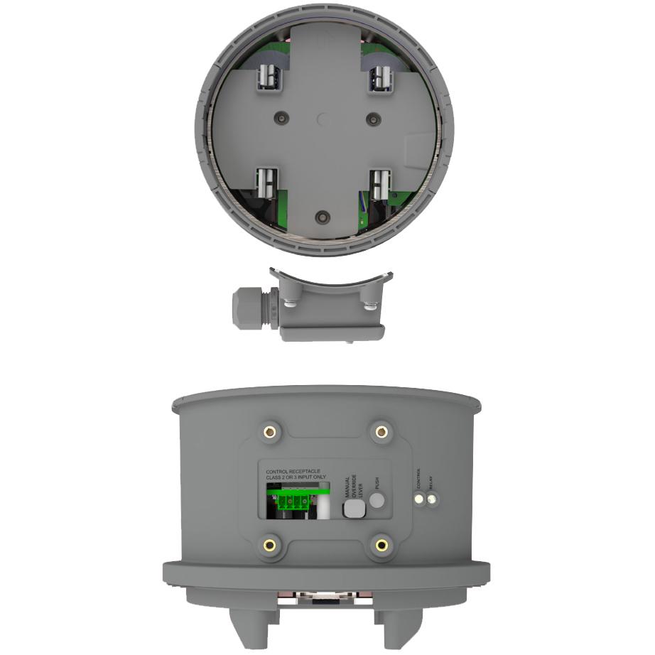 IQ Meter Collar is a meter socket adapter with integrated MID and current sensors for energy consumption metering. Rated at 200A, it installs on an ANSI C12 Form 2S meter socket at service entrances or on load side standalone meter sockets