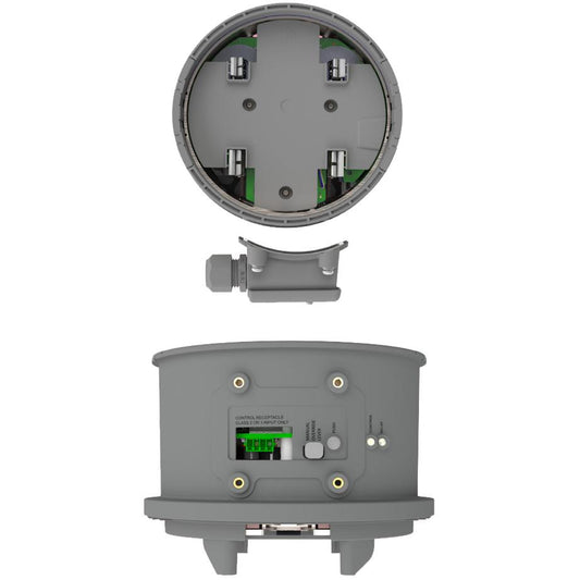 IQ Meter Collar is a meter socket adapter with integrated MID and current sensors for energy consumption metering. Rated at 200A, it installs on an ANSI C12 Form 2S meter socket at service entrances or on load side standalone meter sockets