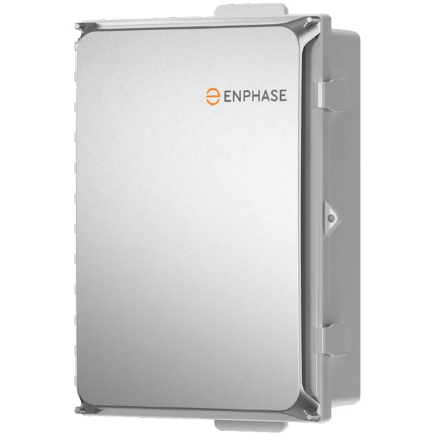 IQ Combiner 5 with IQ Gateway PCBA and pre-installed hold down kit. 80A, 120V/240V Split Phase. Includes 3x CT-200-CLAMP (2 for consumption and 1 for IQ Battery metering). Allows 4 PV circuits