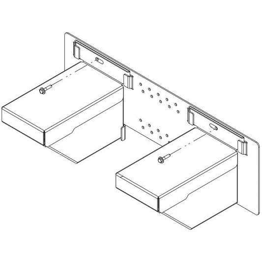 PWRcell Battery Foot Bracket Kit - required for battery installation outdoors or if elevated greater than 1.75" above a floor. Battery cabinet purchased separately (GEN-PWRC-BAT-CAB-3R-APKE00042)