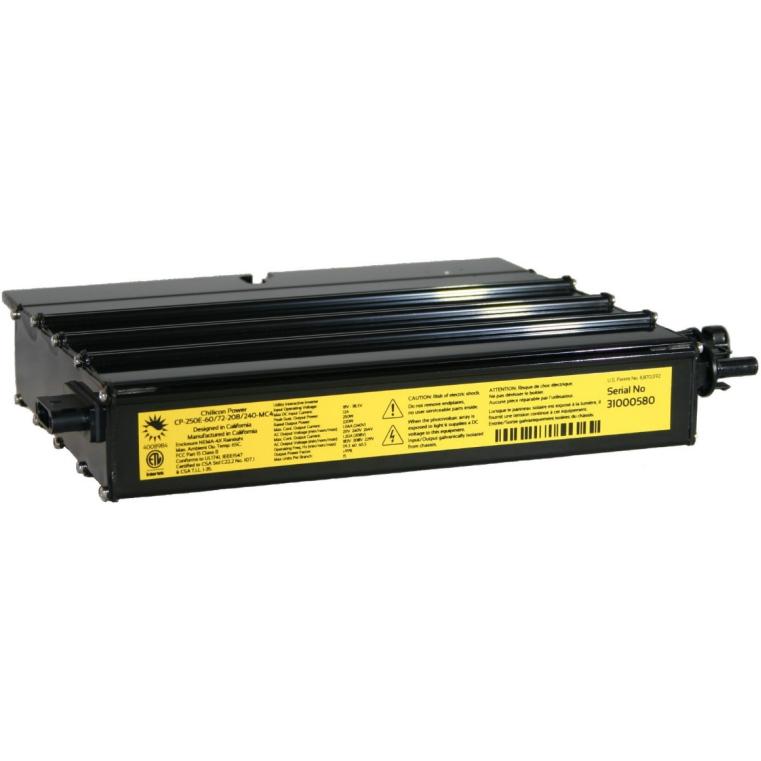 Chilicon Power CP-250E Microinverter, 240V and 208V, support 60- and 70- cell modules up to 350W