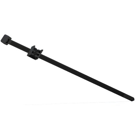Cable tie and edge clip, UV rated, black (Priced as each)
