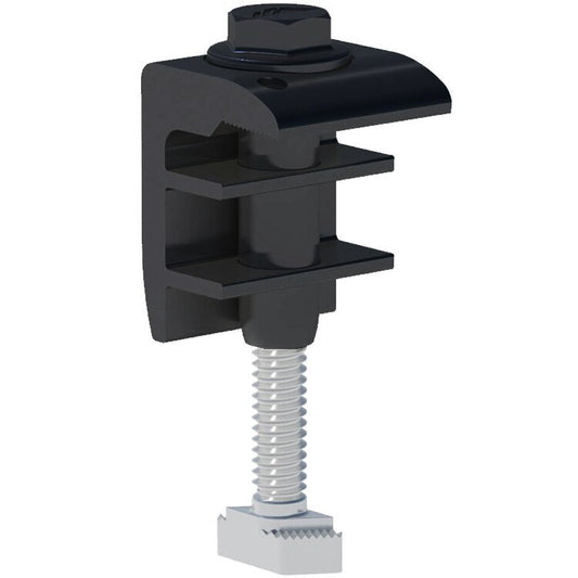 End Fastening Object (End Clamp, 30-40MM), Black, US Production (Priced as each)