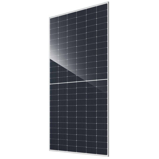 JA 595W D40 Series Bifacial, 144 half cell module: Silver Frame, Glass Backsheet, Genuine MC4 1500V connectors