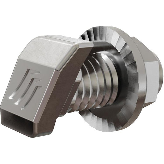 Pegasus - SS Dovetail T-Bolt and SS Serrated Flange Nut (Priced as 1 pc) (Manufacturer package = 25 pieces; priced per piece. For best efficiency and order accuracy, order in multiples of 25)