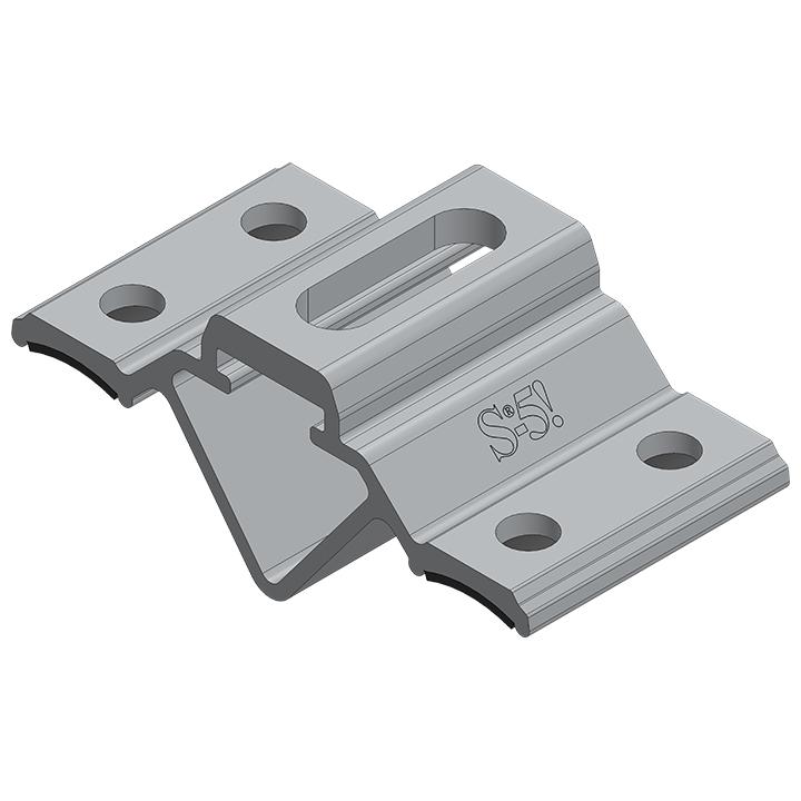 S-5! CorruBracket 100T CorruBracket can be used to attach to most corrugated metal roof profiles common in North America. Screws are purchased separately. (180 units per box)