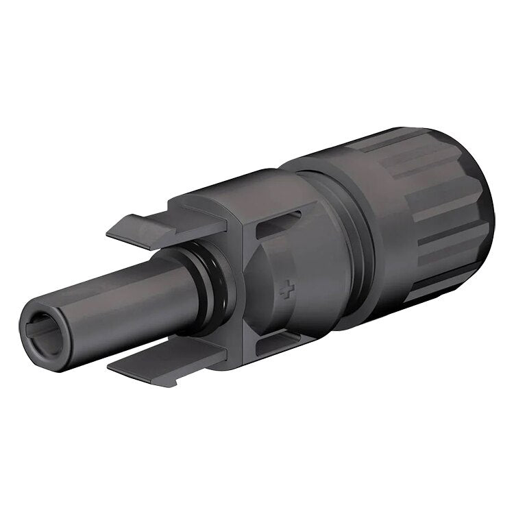 Staubli PV-KBT4/6II-UR - MC4 Female (socket) cable coupler, #10/12 AWG, Cable Outer Diameter: 5.9-8.8 mm, Crimp Opening: 5.8 mm, Cable Cross Section: 4-6 mm². Typically used for Commercial applications with heavier wire insulation