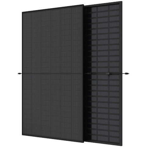 Trina Vertex S N-type Bifacial module, 425 W, 144 1/3 cut cells, 30mm, black frame, black backsheet, dual glass, MC4 connector