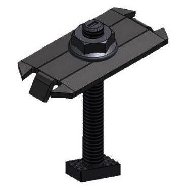 Unirac SM Midclamps, Integrated Bonding, Black Stainless steel, Size BC for frames 30mm to 36mm (Priced as 1 ea)