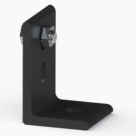 Unirac SM L-Feet, Integrated Bonding, Dark Anodized, with T-Bolt (Priced as 1 ea)